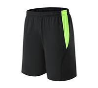 Fitness-Shorts für Herren, schnelltrocknend, Netzstoff, leicht, atmungsaktiv, kurz, elastischer Bund, Trainingsshorts mit Taschen, Laufhose, einfarbig, Halbhose, lockere Passform, Sommerhose für den