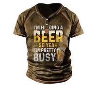 Fitness T-Shirt Herren Rundhals Summer Tops Chic Drucken Hawaiihemd Herren Kurzarm Stretch Muscle Shirt Herren Freizeithemden Für Herren Funktionsshirt Herren Kurzarm Moderne Outdoor Hemd Herren