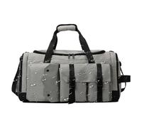 Fitness-Tasche für Frauen, große wasserdichte Turntasche, Gepäcktasche Rucksack mit trockener nasser Trennung für Outdoor-Handschuhe Kleidung Wasserflaschen Turnschuhe Arbeit Schule, Grau, Refer to