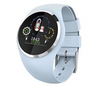 Fitness Tracker, light blue, mit rundem Farbdisplay