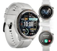 Fitness Uhr 2026 Smartwatch Herren Damen,1.43" HD AMOLED Sportuhren mit 100+ Sportmodi,Smartwatch mit GPS,Herzfrequenz,Schlafmonitor,IP68 Wasserdicht Sportuhr Outdoor Sportuhr für Android iOS (Grau)