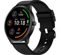 Fitnessuhr Schwarz mit Sporttracking: Anruffunktion, Herzfrequenz - Ein smarter Tracker für Ihr Training & Kommunikation am Handgelenk