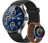 Fitpolo Smartwatch Herren mit Telefonfunktion, 1,27" HD Touch-Screen Smart Watch, 110+ Sportmodi Fitnessuhr mit Herzfrequenz/ SpO2/ Schlaf Monitor Schrittzähler, IP68 Wasserdicht Sportuhr Schwarz