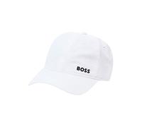 Fitted Cap BOSS GREEN "Lach-RS", Herren, weiß (natural 101), Web, Kunstfaser, unifarben, Caps, Technical Sport Ripstop, UV-Protection, Weite verstellbar, unisex (98733709-0) natural 101