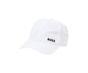 Fitted Cap BOSS GREEN "Lach-RS", Herren, weiß (natural 101), Web, Kunstfaser, unifarben, Caps, Technical Sport Ripstop, UV-Protection, Weite verstellbar, unisex (98733709-0) natural 101