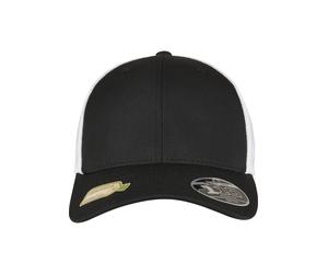 Fitted Cap FLEXFIT "Flexfit Neue Kollektion FLEXFIT 110 RECYCLED CAP 2-TONE", Gr. onesize, schwarz, weiß, 98% Polyester, 2% Elasthan, Caps (15505966-0) schwarz, weiß