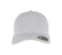 Fitted Cap FLEXFIT "Flexfit Trucker 110 Mesh 2-Tone Cap", Gr. onesize, melangesilber, weiß, 100% Baumwolle, Caps (88214049-0) melangesilber, weiß