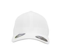 Fitted Cap FLEXFIT "Flexfit Unisex 110 Cool & Dry Mini Pique", Gr. onesize, weiß, 63% Polyester, 34% Baumwolle, 3% Elasthan, unifarben, Caps (11099347-0) weiß