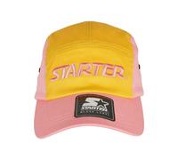 Fitted Cap STARTER BLACK LABEL "Starter Black Label Accessoires Fresh Jockey Cap", Damen, Gr. onesize, gelb, hibiskuspink, 100% Baumwolle, unifarben, Caps (64179153-0) gelb, hibiskuspink