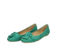 Fitters Damen Ballerinas Maike in Green MF, modische Schuhe in Übergröße, Bequeme Ballerina, Große Damenschuhe/Damenschuhe in Übergröße, Maike Green MF 43