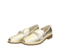 Fitters Damen Loafers Doro in Gold metallic, modische Schuhe in Übergröße,Bequemer Loafer, Große Damenschuhe/Damenschuhe in Übergröße, Doro Gold PU metallic 44
