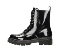 Fitters Damen Schnürstiefeletten Billa, modische Schuhe in Übergröße, Glanzlack-Boots mit Reißverschluss in Schwarz/Damenschuhe in Übergröße, Billa in schwarz 42