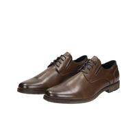 Fitters Herren Business Schuh Max in Farbe D.Brown PU Shiny, Herrenschuhe in Übergröße - große Herrenschuhe, Max 53 EU D.Brown PU Shiny