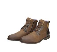 Fitters Herren Stiefel Leo in Farbe D.Brown PU Nubuck, Herrenschuhe in Übergröße - große Herrenschuhe, Leo 53 EU D.Brown PU Nubuck