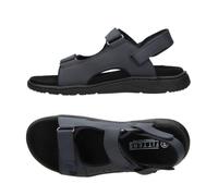 Fitters Herrensandale FRANZ in Dunkelblau, moderne Dandale in Übergröße, Bequeme Sandale, Große Herrenschuhe/Herrenschuhe in Übergröße, FRANZ in Navy 52