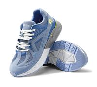 FitVille Damen Laufschuhe Extra Weit Walking Schuhe Turnschuhe Breite Sportschuhe Fitnessschuhe Bequeme Sneakers Schuhe für Plantarfasziitis Hellblau 43 EU X-Weit