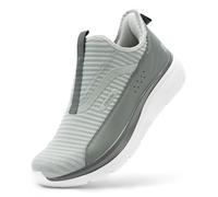 FitVille Extra Weit Slip On Sneaker Herren Walkingschuhe Schlupfschuhe Leichte Sportschuhe Bequeme Turnschuhe Freihändige Fitnessschuhe Slipper Outdoor Hellgrün EU 46 Weit