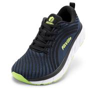 FitVille Extra Weite Laufschuhe Herren Joggingschuhe Sportschuhe Sneaker Atmungsaktive Turnschuhe Bequeme Walkingschuhe, Dunkelblau mit Schwarz,44 EU,Weit