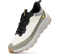 FitVille Extra Weite Laufschuhe Herren Sportschuhe Atmungsaktiv Turnschuhe Breit Sneaker Leicht Outdoor Joggingschuhe Bequeme Traillaufschuhe Gedämpft Walkingschuhe Beige/Wüstensalbei 46 EU X-Weit