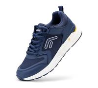 FitVille Laufschuhe Herren Extra Weit Sneaker mit Klettverschluss Atmungsaktive Walkingschuhe Bequeme Sportschuhe Fitness Jogging Schuhe,Blau,43 EU,X-Weit