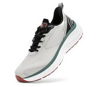 FitVille Laufschuhe Herren Extra Weite Sportschuhe Leicht Joggingschuhe Bequeme Atmungsaktive Sneaker Stoßdämpfung Turnschuhe rutschfest Walkingschuhe Breite Füße Grau/Schwarz 46 EU Weit