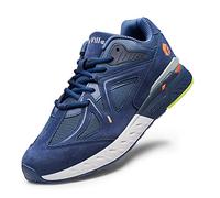 FitVille Laufschuhe Herren Extra Weite Turnschuhe Sportschuhe breite zehenbox Fitnessschuhe Bequeme Sneaker Walking Schuhe für Breite Füße Blau 40 EU Weit