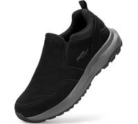 FitVille Slip On Wanderschuhe Herren Extra Breit Trekkingschuhe rutschfeste Outdoor Schuhe Atmungsaktiv Freizeitschuhe Leichte Walkingschuhe