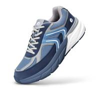 FitVille Sneaker Herren Extra Weit Laufschuhe Dämpfung Sportschuhe Atmungsaktiv Running Shoes Outdoor Joggingschuhe Straßenlaufschuhe rutschfest Turnschuhe Schuhe Breite Füße Blau 40 EU X-Weit