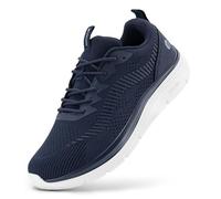 FitVille Walkingschuhe Herren Extra Weite Sneaker Atmungsaktive Laufschuhe Bequeme Sportschuhe für Breite Füße Mitternachtsblau 42 EU X-Weit