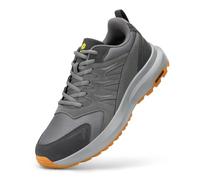 FitVille Wanderschuhe Herren Extra Breit Wasserdicht Trekkingschuhe Outdoorschuhe rutschfeste Knöchel Bergschuhe Atmungsaktiv Leicht Walkingschuhe Weite Sneaker Hiking Shoes Grau 45 EU X-Weit