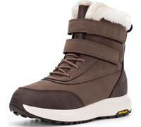 FitVille Winterstiefel Herren Extra Weit Warm Winterschuhe Wasserdicht Gefüttert Schneestiefel Kurzschaft Stiefel Breit Winter Outdoor Boots Rutschfeste Schuhe Braun 46.5 EU Weit