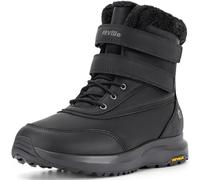FitVille Winterstiefel Herren Extra Weit Warm Winterschuhe Wasserdicht Gefüttert Schneestiefel Kurzschaft Stiefel Breit Winter Outdoor Boots Rutschfeste Schuhe Schwarz 45 EU X-Weit