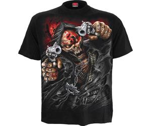 Five Finger Death Punch Assassin (Back Print) Black XL T-Shirt