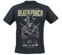 Five Finger Death Punch Crossed Pistols T-Shirt schwarz in 5XL