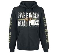 Five Finger Death Punch Locked & Loaded Kapuzenjacke schwarz in XXL