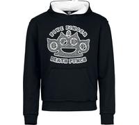 Five Finger Death Punch Logo Kapuzenpullover schwarz weiß in L