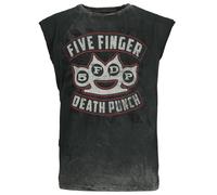 Five Finger Death Punch Logo Tank-Top grau in 3XL