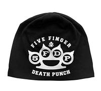 Five Finger Death Punch Mütze Beanie Band Logo Nue offiziell Schwarz Jersey