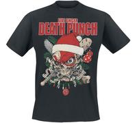 Five Finger Death Punch RAF Knucklehead Xmas T-Shirt schwarz in L