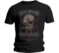 Five Finger Death Punch 'Wicked' (Black) T-Shirt (small)