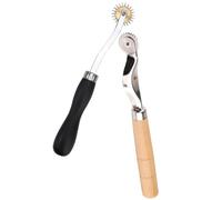 FIXOSHEE 2 Stück Praktisches Nadelrad mit Holzgriff Gezacktes Tracing Wheel für Präzises Nähen und Schnittmuster Robustes Handwerkswerkzeug zum Markieren von Stoffkanten und Nahtzugaben