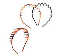 FIXOSHEE 3 Stück Rutschfeste Haarbänder Aus Harz Mit Wellenzähnen Unisex Stirnband Mittelgroß Und Groß Flexibler Kopfschmuck Für Alltag Sport Und Outdoor