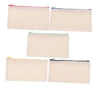 FIXOSHEE Canvas Kosmetiktasche Kleine Federmappe 5 Stück Mit Reißverschluss Selbstgemacht Graffiti Design Tragbar Für Reisen Schminktasche Toilettenartikel Organizer