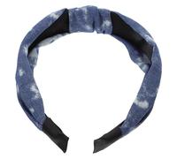 FIXOSHEE Jeans Knoten Haarband Damen Mädchen Elastisches Stirnband Denim Stoff Einfarbiger Knoten Haarreif Für Party Alltag