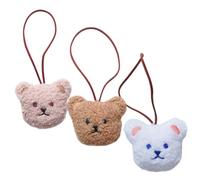 FIXOSHEE Kunstvoller 3 Stück Plüsch Bär Schlüsselanhänger Selbstgemacht Charme Aus Langlebigem Plüsch in Braun Khaki Weiß Für Tasche Schmuckherstellung Und Kinder