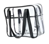 FIXOSHEE Transparente Kosmetiktasche PVC mit Reißverschluss Multifunktionaler Kulturbeutel Geräumig mit Henkel Waschtasche für Damen Reisen und Aufbewahrung