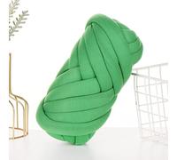 FIYSON Armstricken Wolle 500g/25m,Chunky XXL Wolles zum Handstricken,Chunky Yarn Schlauchgarn Häkelwolle,Bulky Armstricken Isländische Wolle, für Anfänger,Decken,Tasche,Handstrickgarn (Grasgrün)