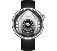 FIYTA Intergalactic Series Klassische Herrenuhr, Edelstahl, Automatikuhr für Herren, synthetisches Saphirglas, 45 mm rund, 3 ATM, silber