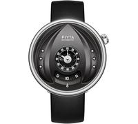 FIYTA Intergalactic Series Klassische Herrenuhr, Edelstahl, Automatikuhr für Herren, synthetisches Saphirglas, 45 mm rund, 3 ATM, Schwarz