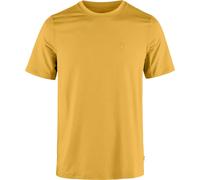 Fjällräven Abisko Day Hike Shortsleeve Herren Kurzarmshirt Funktionsshirt ochre Größe M Farbgruppe gelb gelb Herren 100% Polyester
